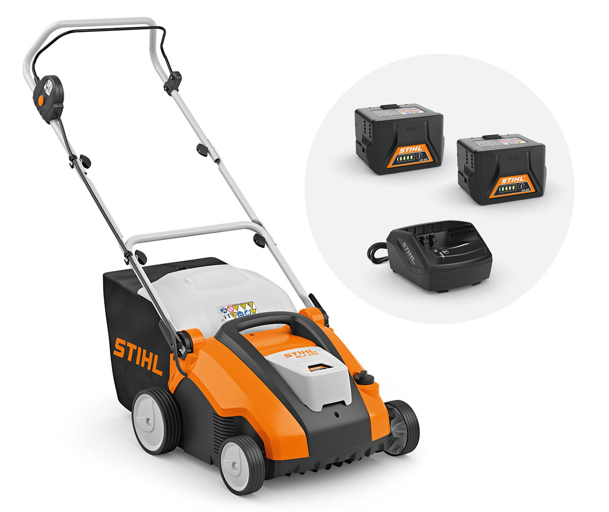 Akumulátorový prevzdušňovač STIHL RLA 240 Variant: 2x akumulátor AK30 a nabíjačka AL101