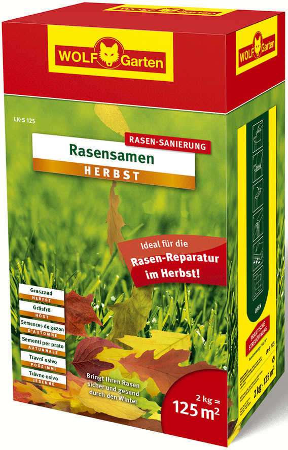 WOLF-Garten Trávnikové osivo JESENNÉ LK-S 125 na 125 m2