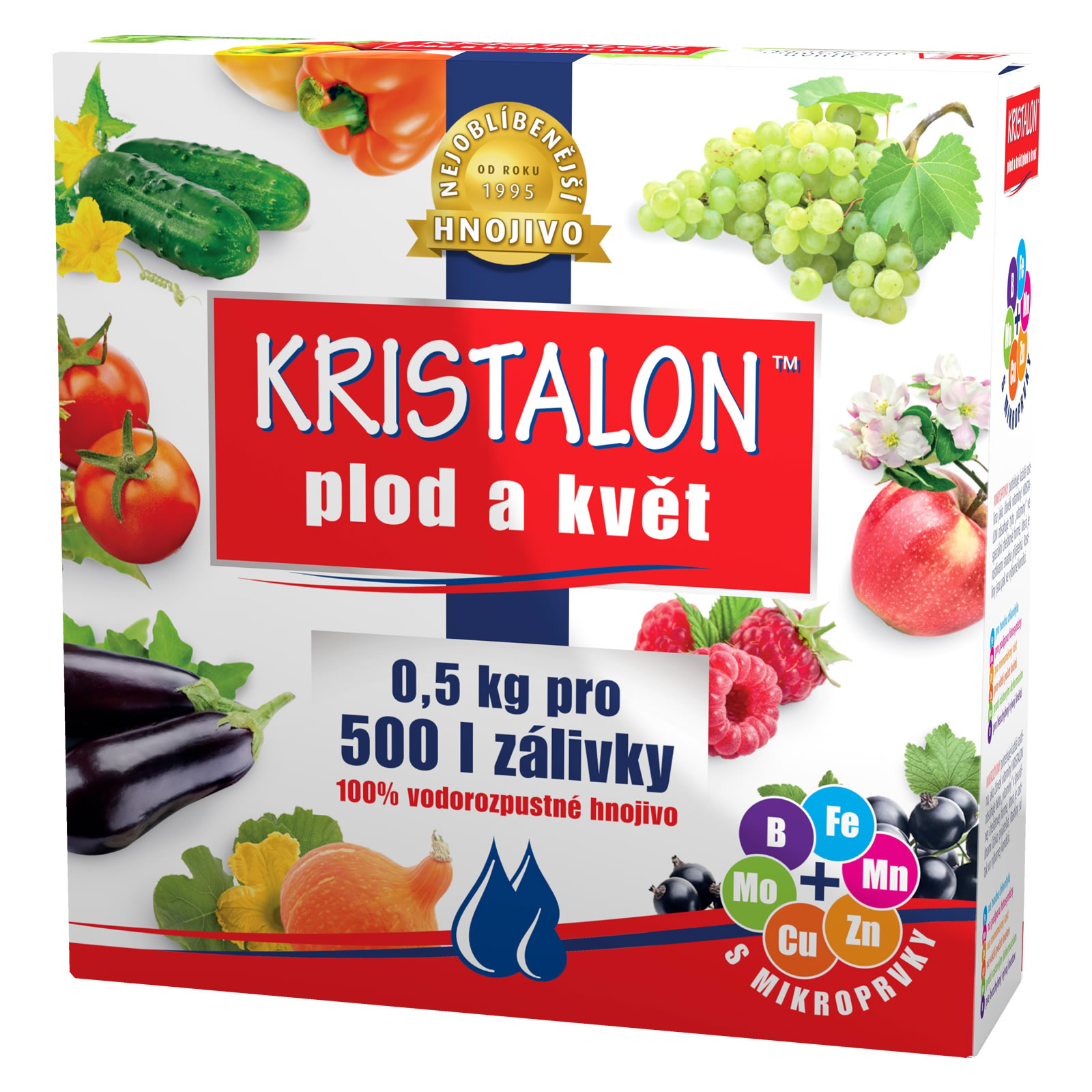 AGRO CS Univerzálne hnojivo KRISTALON Plod a kvet 0,5kg