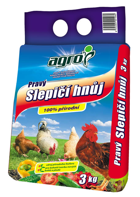 AGRO CS Pravý slepačí hnoj 3kg