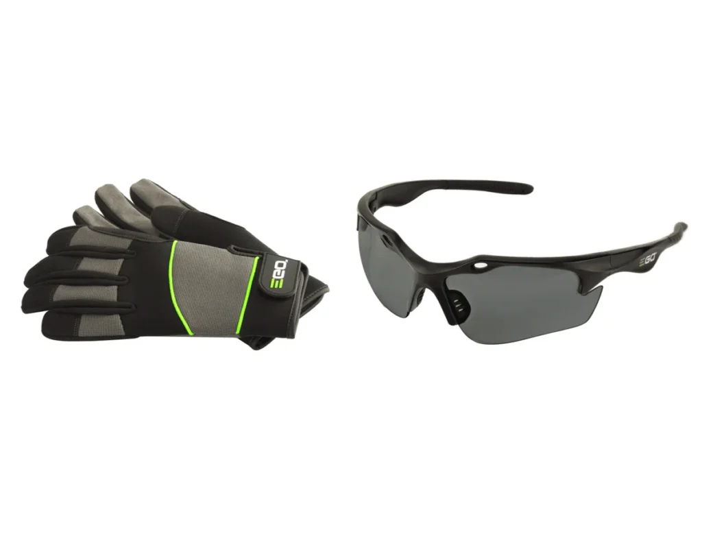 EGO Power+ Sada tónovaných okuliarov a pracovných rukavíc XL EGO Power