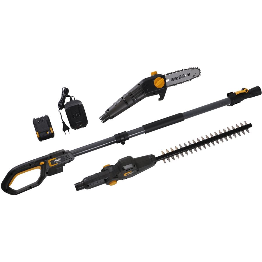 Aku nožnice na živý plot a reťazová píla TEXAS PHX/PCX 2000 (20V)