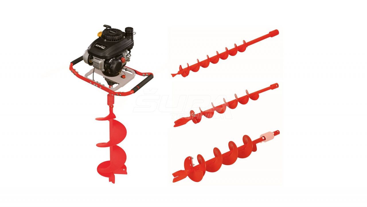 Pôdny vrták VARI PV 150 + 4x vŕtací nádstavec rôzne veľkosti