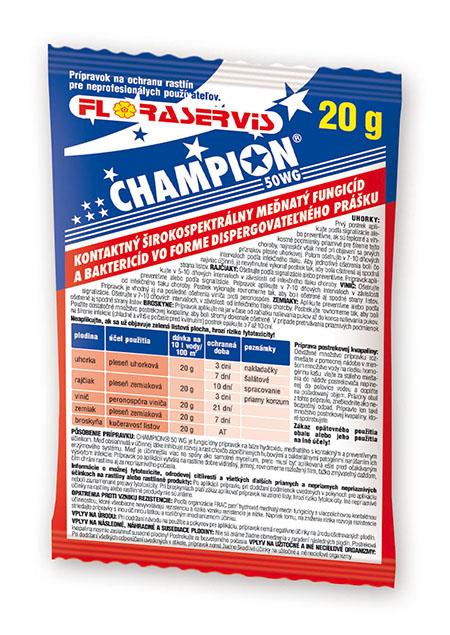 Floraservis Champion 50WG- proti hubovým chorobám Balenie: 10 g