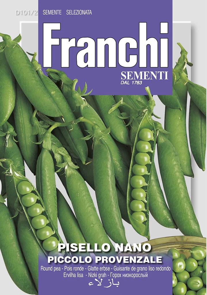 Franchi Hrach siaty dreňový nízky – PICCOLO PROVENZALE – semená
