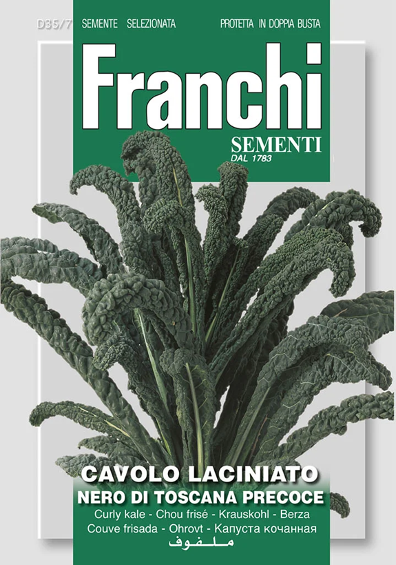 E-shop Franchi Kel listový kučeravý NERO DI TOSCANA