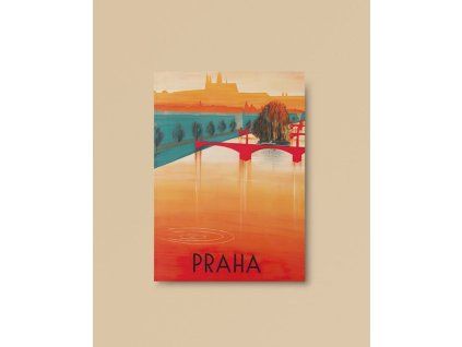 Sešit Praha - červený