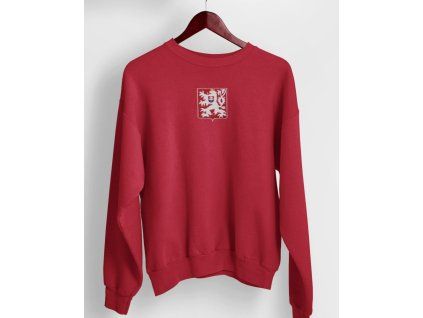 Mikina se lvem - červená
