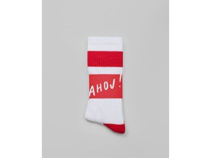 Ponožky Ahoj - červené