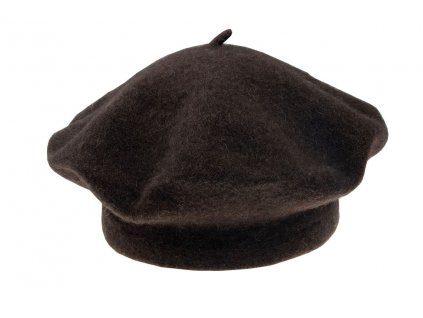 Ferolit baret Yak TONAK / jačí vlna / Dámský Pánský Unisex vlneny baret hnedy