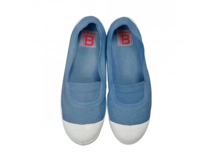 Boty obuv BENSIMON Balerínky Tennis Elastique modrá