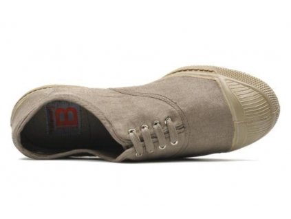 Boty obuv barevná podrážka colorsole BENSIMON unisex Tenisky Tennis Militaire béžová