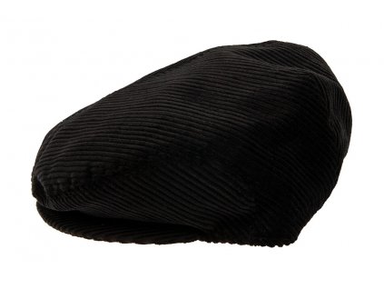 Pánská šitá Čepice s kšiltem TONAK / manšestrová kšiltovka bekovka klobouk / unisex / černá