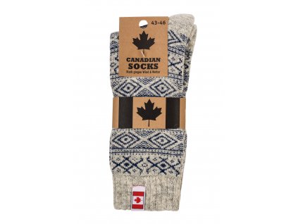 Kanadské vlněné TERMO ponožky / unisex