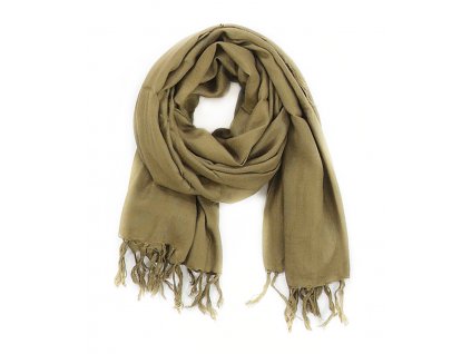 šátek šála unisex 100% viskóza khaki