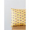Bavlněný povlak na polštář Wombat ANNANEMONE / australský zvířecí motiv, žlutá
