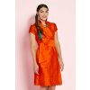 Dámské zavinovací šaty z divokého hedvábí Sauvage Robe Chinoise ANTOINE ET LILI / oranžová wild silk dress orange