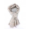 Šál Šátek vzor Vlny / bavlna šedá