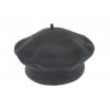 čepice baret unisex TONAK vlna šedá tmavá 080164