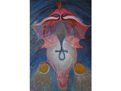 4. Red Dragon, 70 x 50, mixed media, canvas, 2012