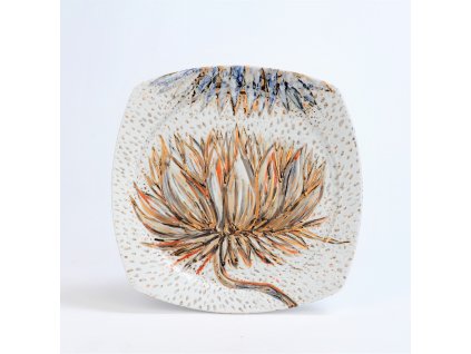 Golden Snakes, czech porcelain plate, Ø30, salt, wax, gold, 360 EUR (2)