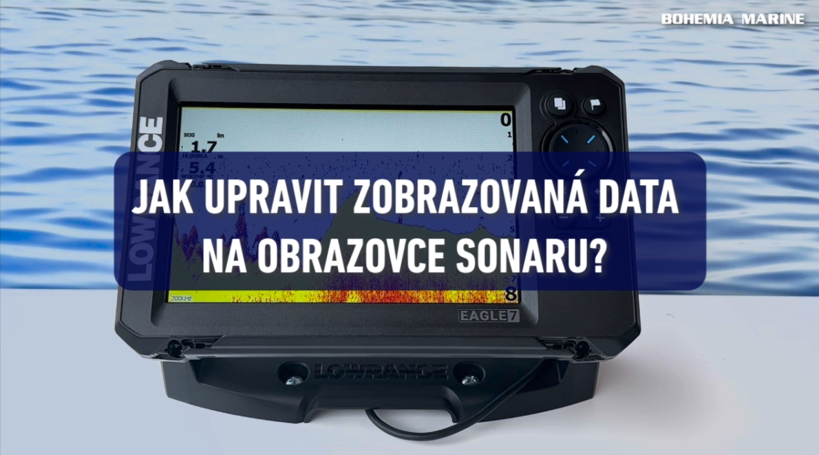 Jak upravit zobrazovaná data na obrazovce sonaru?