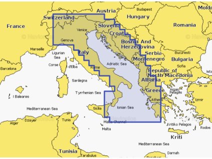 Digitální námořní mapy a GPS navigace Navionics