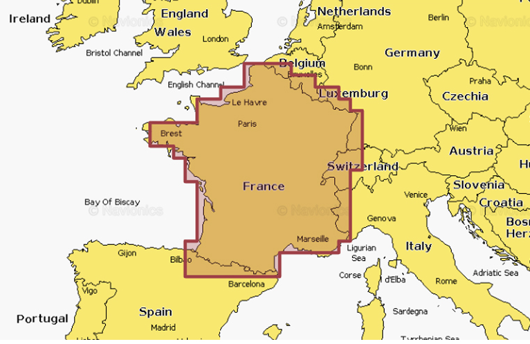Navionics+ Francie