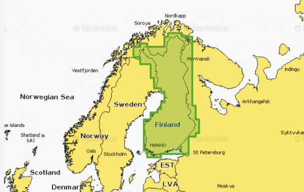 Navionics+ Finsko