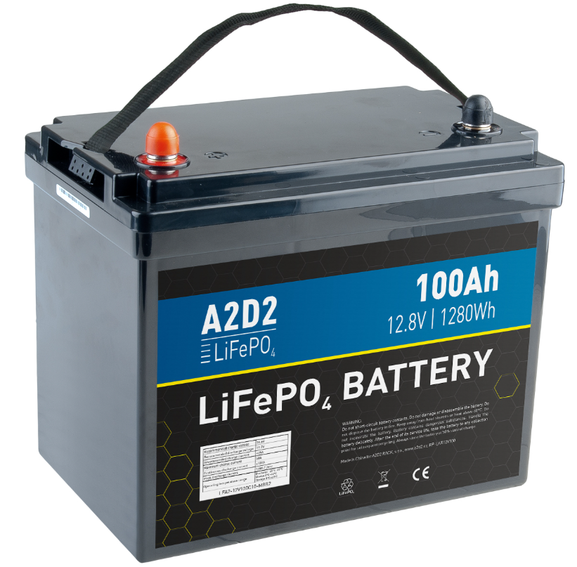 A2D2 baterie LiFePO4 12,8V 100Ah M8 (REPT cells)