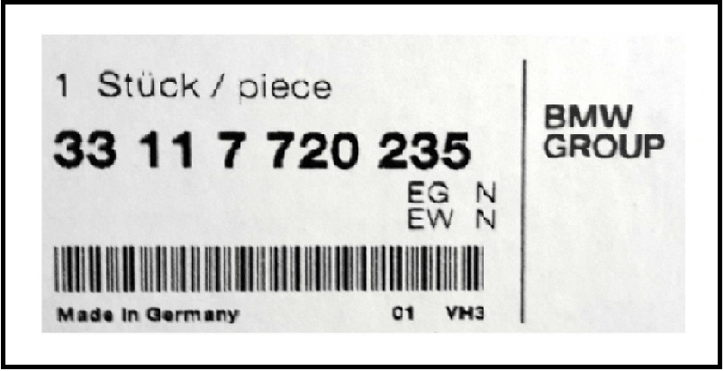 ORIGINÁLNÍ DÍLY BMW PRODEJ