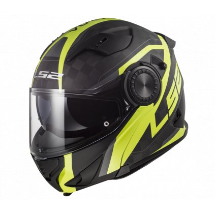 PŘILBA LS2 FF313 VORTEX FRAME CARBON HI VIS YELLOW