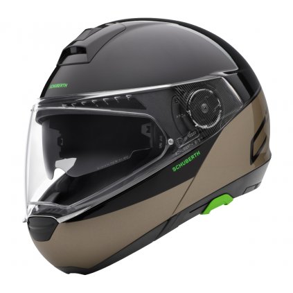 VYKLÁPĚCÍ PŘILBA SCHUBERTH C4 PRO SWIPE BROWN 2XL
