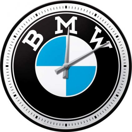 NÁSTĚNNÉ HODINY BMW logo