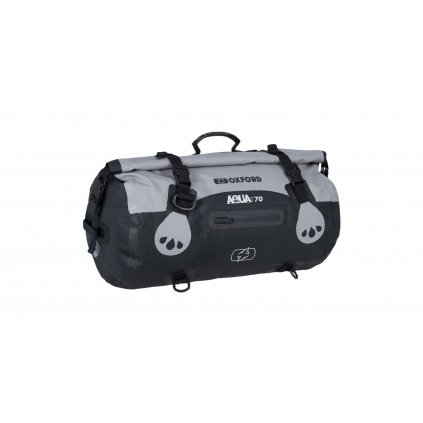 vodotesny vak aqua t 70 roll bag oxford sedy cerny objem 70 l i359601