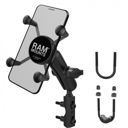 DRŽÁK TELEFONU X-GRIP S UCHYCENÍM NA OBJÍMKU BRZDOVÉ/SPOJKOVÉ PÁČK/ŘIDÍTKA MOTOCYKLU, RAM MOUNTS
