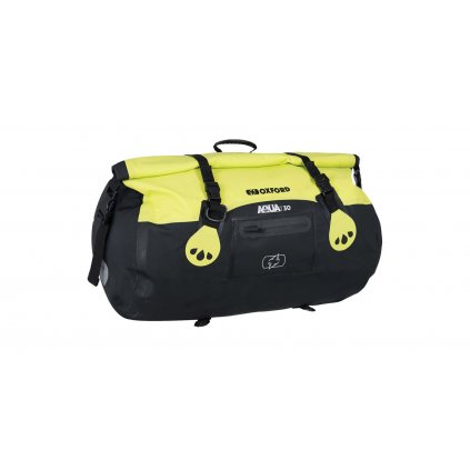 vodotesny vak aqua t 30 roll bag oxford cerny zluty fluo objem 30 l i359590