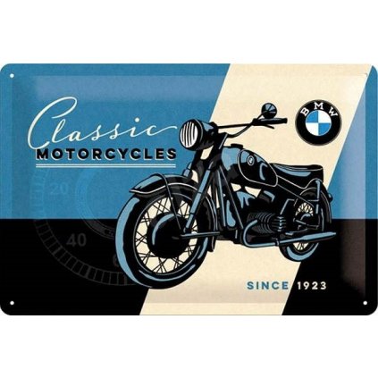 PLECHOVÁ CEDULE BMW CLASSIC 20 X 30