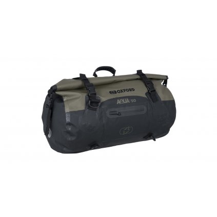 vodotesny vak aqua t 50 roll bag oxford khaki cerny objem 50 l i359593