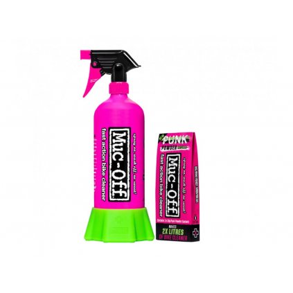 MUC-OFF BOTTLE + PUNK POWDER Ekologický sypký CLEANER s alu lahví