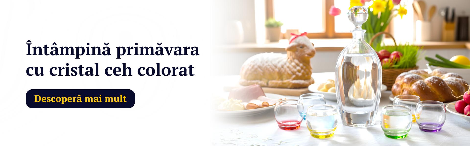 Întâmpină primăvara cu cristal ceh colorat