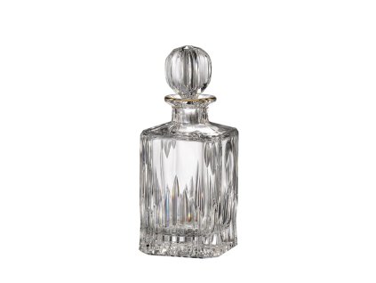 Bohemia Crystal Ručně broušená karafa na whisky Prisma Line Gold 800ml