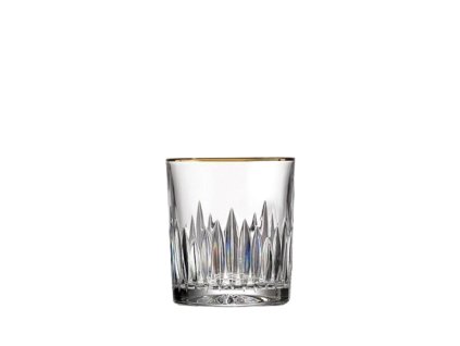 Bohemia Crystal Ručně broušené sklenice na hwisky Prisma Line Gold 1