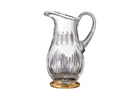 Bohemia Crystal Ručně broušený džbán Prisma Line Gold 1300ml