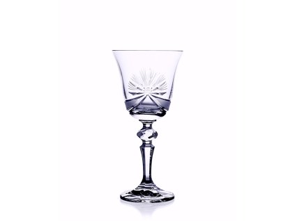 Bohemia Crystal Broušené sklenice Mašle na víno