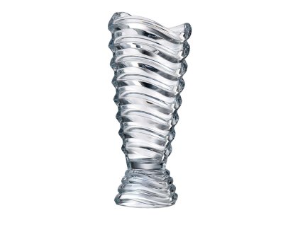 Bohemia Crystal váza na nožce Wave 415mm