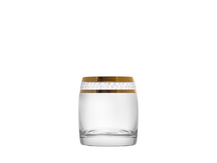Bohemia Crystal sklenice na whisky Ideal se zlatým dekorem