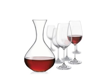 Bohemia Crystal set na víno viola 1+6