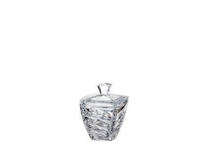 Bohemia Crystal dóza s víčkem Facet 140mm