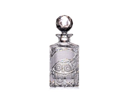 Bohemia Crystal Ručně broušená láhev na whisky, rum a pálenku MOA 800ml